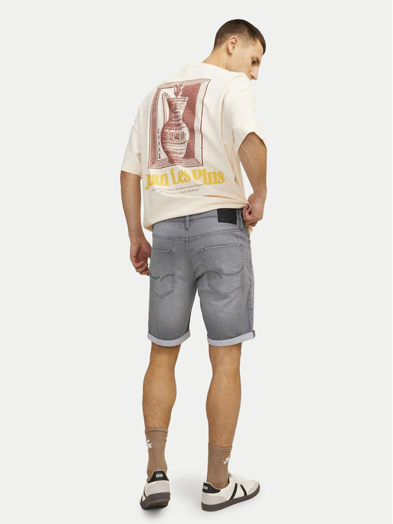 Jack&Jones Jack&Jones Džínsové šortky Rick Icon 12249212 Sivá Regular Fit