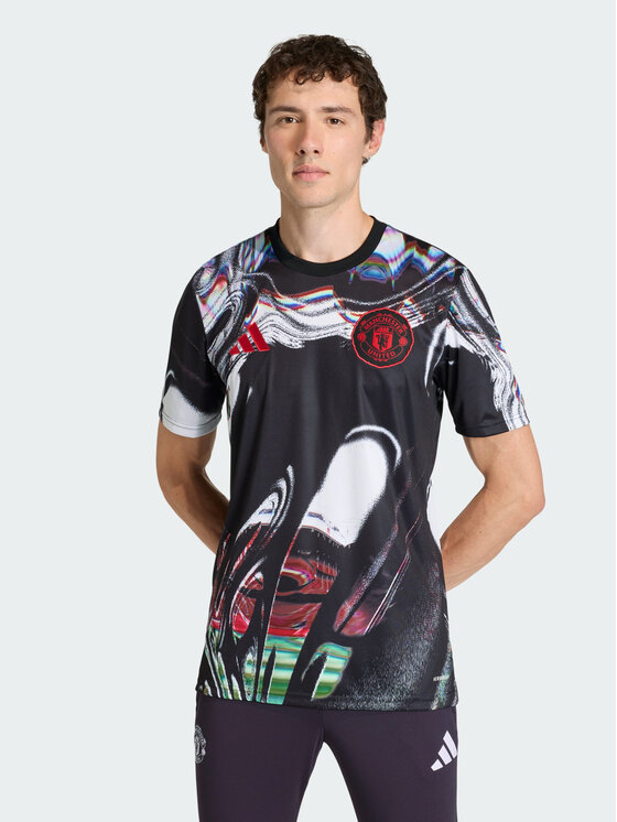 adidas adidas Koszulka techniczna Manchester United Czarny Slim Fit