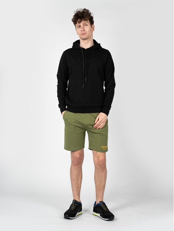 Iceberg Iceberg Μπλούζα E0606300 Μαύρο Regular Fit
