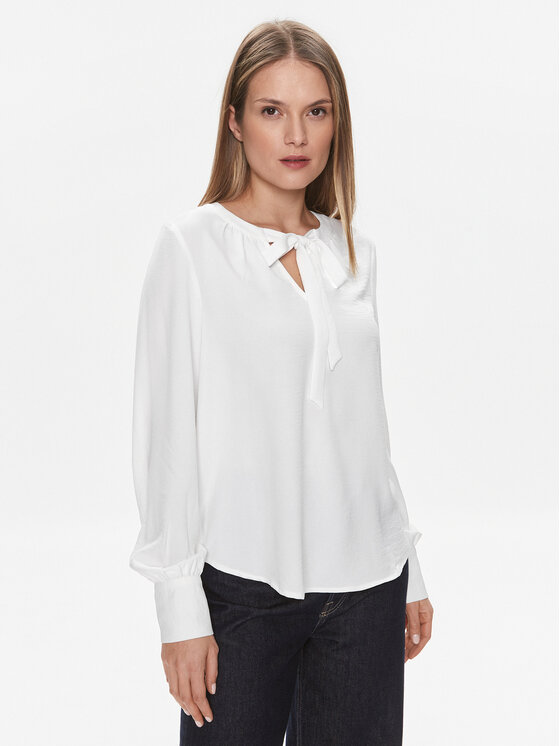 Vero Moda Blūze Alva 10300577 Balts Regular Fit