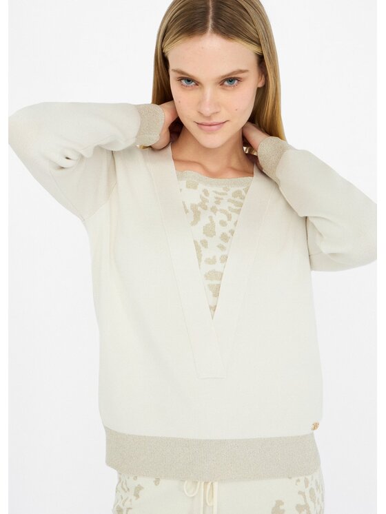 Liu Jo Liu Jo Maglione TF5254MS49IA4351 Bianco Regular Fit