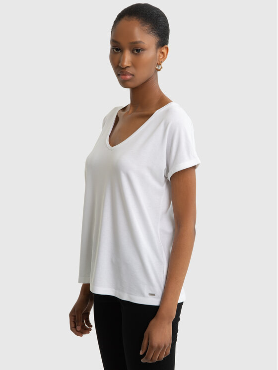 BIG STAR BIG STAR T-Shirt VALERIA Biały Basic Fit