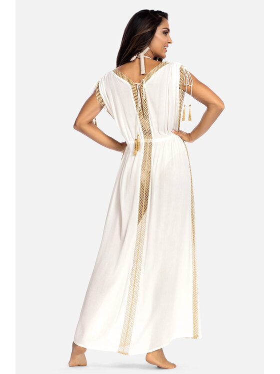 Feba Feba Vestito da spiaggia F177 Crema