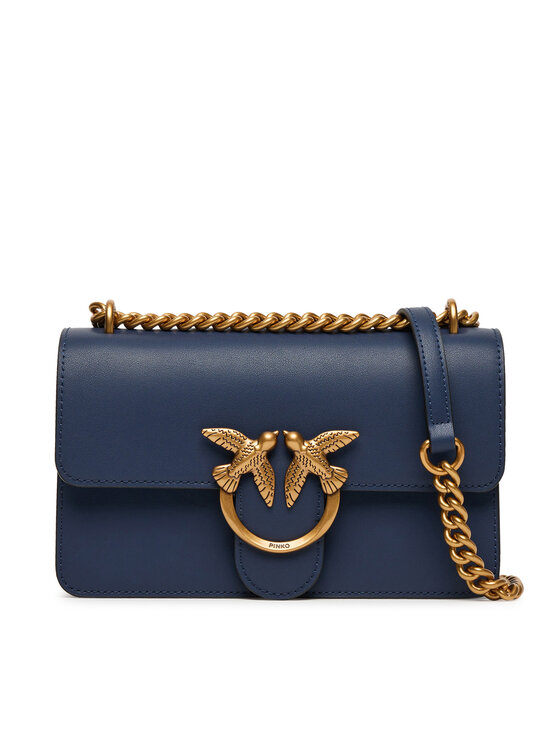 PINKO PINKO Handtasche Love One Mini Dc AI 25-26 PLTT 100074 A0F1 Dunkelblau