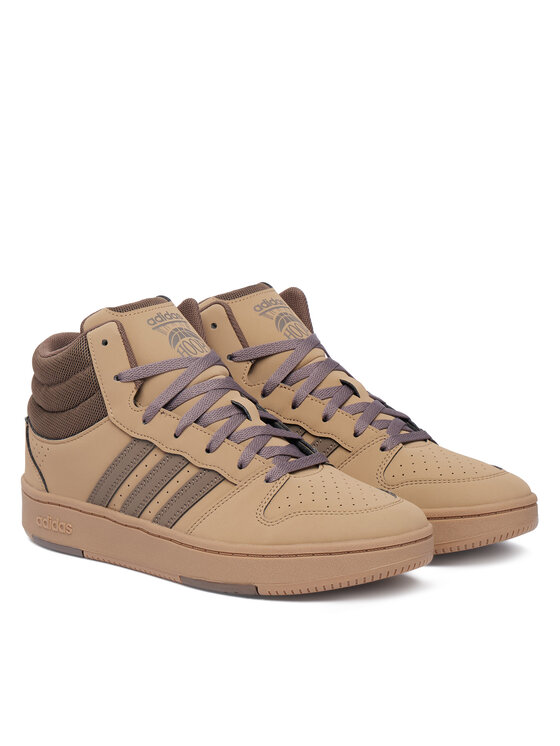 adidas adidas Sneakersy Hoops Mid Classic KI7495 Brązowy jasny