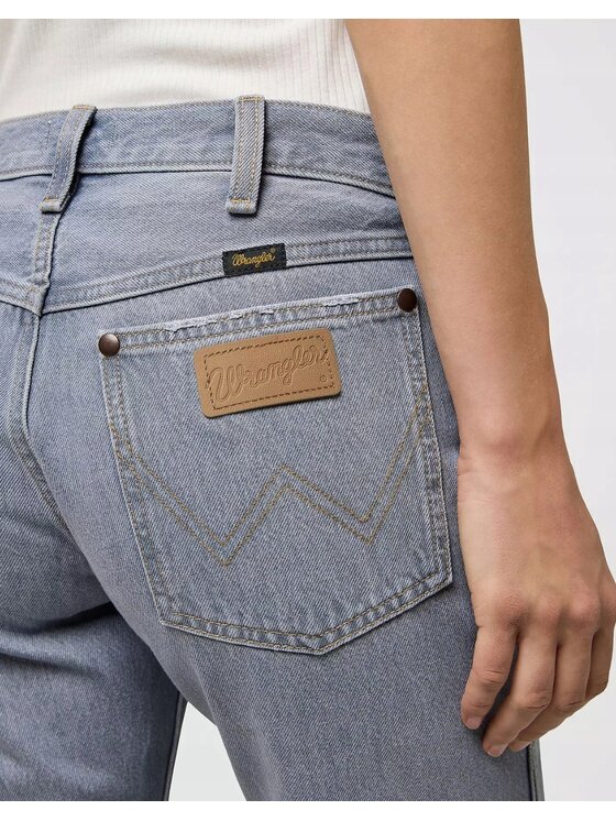 Wrangler Wrangler Jeansy Low Rise Cowboy Jean Szary Regular Fit