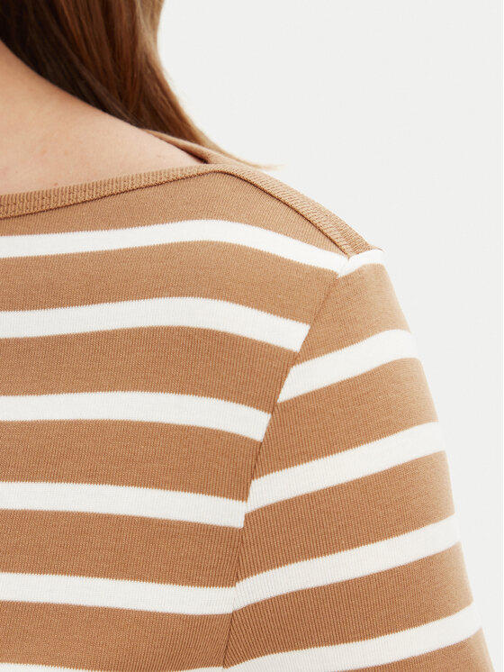 Tommy Hilfiger Tommy Hilfiger Блузка New Cody WW0WW40589 Коричневий Slim Fit