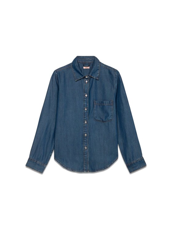 Oltre Oltre Koszula 5631R002866N034 Niebieski Regular Fit