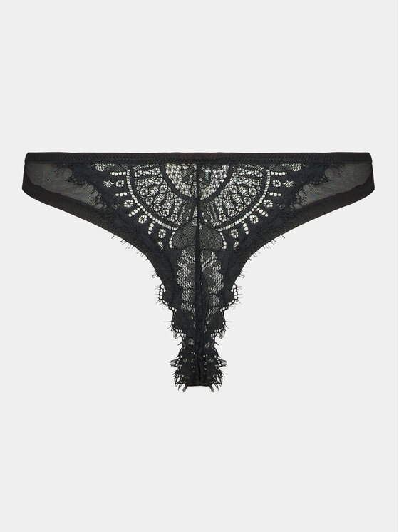 Hunkemöller Hunkemöller Braziljske spodnje hlačke Mirabella Cheekini 203541 Črna