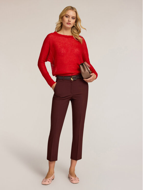 Motivi Motivi Cardigan M427W103661N016 Rosso Over Fit