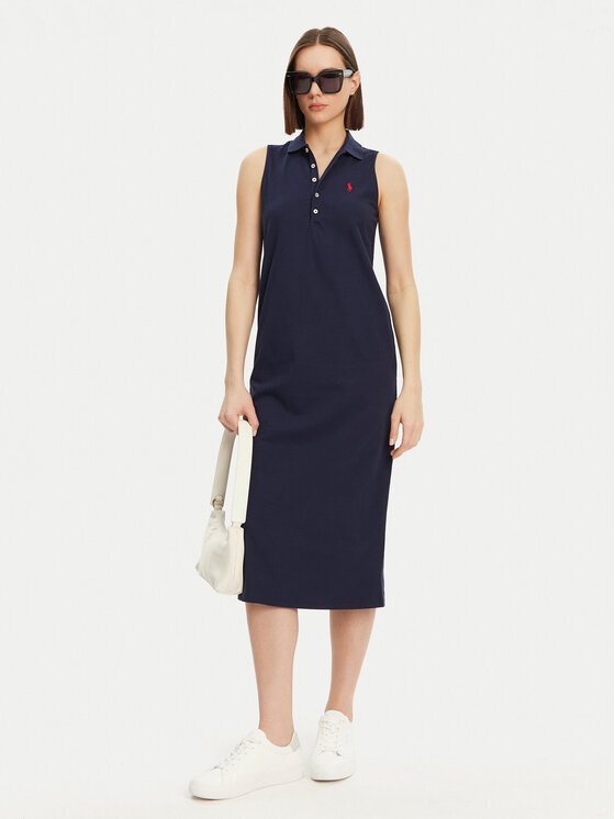 Polo Ralph Lauren Polo Ralph Lauren Kasdieninė suknelė 211968292002 Tamsiai mėlyna Regular Fit
