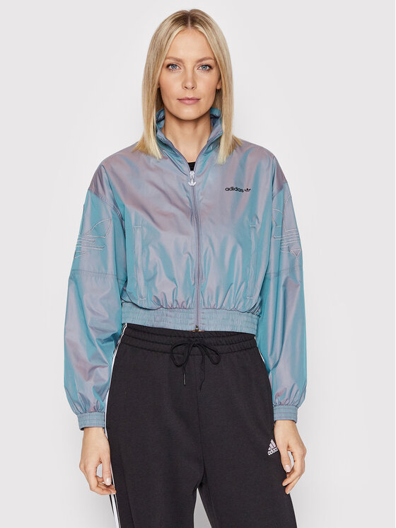 adidas Bluză adicolor Iridescent H35893 Gri Regular Fit