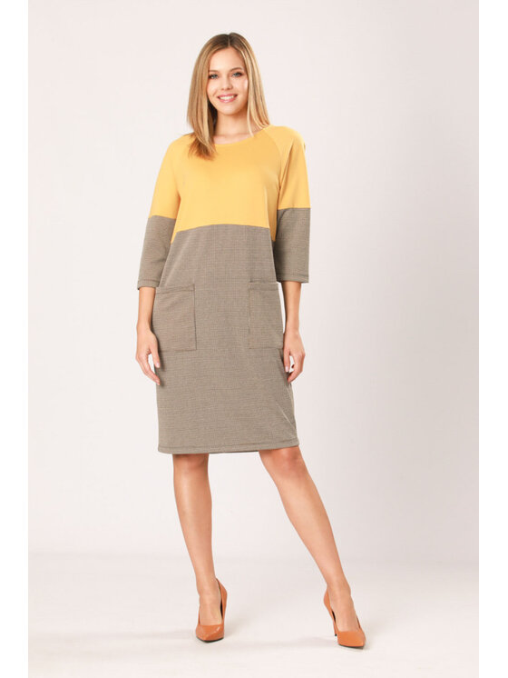 QUIOSQUE QUIOSQUE Každodenné šaty 4NG012342 Žltá Regular Fit