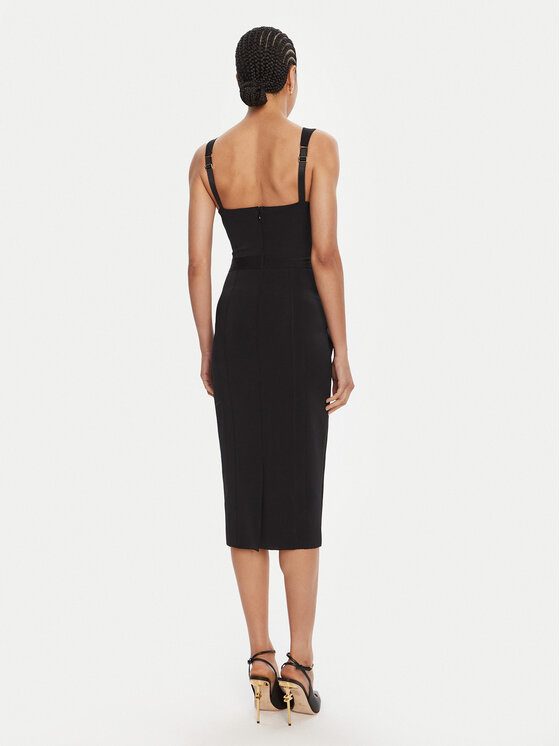 Elisabetta Franchi Elisabetta Franchi Koktejlové šaty AB-810-56E2-V520 Černá Regular Fit