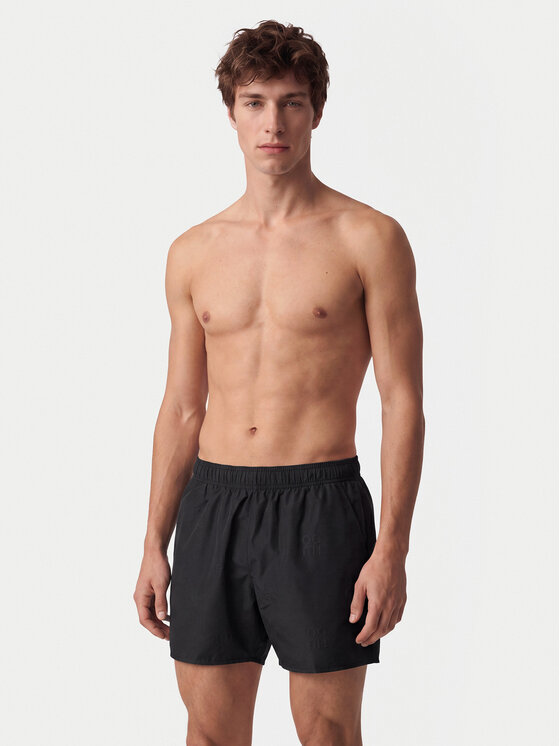 HUGO HUGO Szorty kąpielowe Tonal 50561222 Czarny Regular Fit