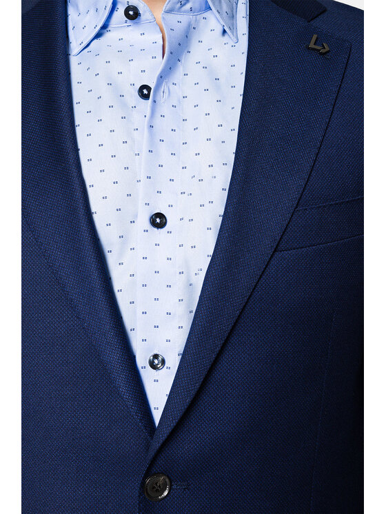 Lancerto Lancerto Garnitur GA073123000007 Granatowy Slim Fit