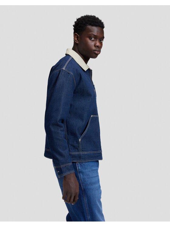 Lee Lee Kurtka przejściowa 91W LINED WW JACKET Niebieski Regular Fit