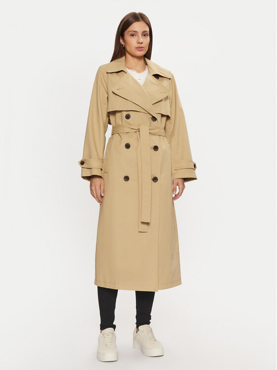 Tommy Jeans Tommy Jeans Trench DW0DW20280 Bej Regular Fit