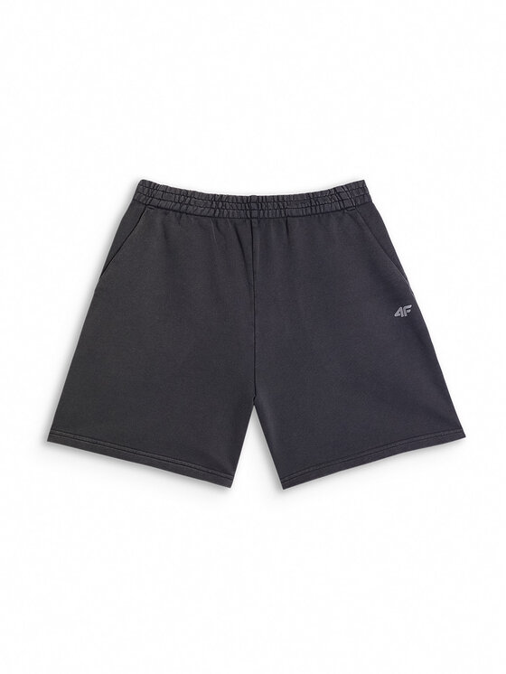 4F 4F Szorty materiałowe FOB SUMMER Czarny Regular Fit