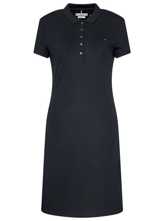 Tommy Hilfiger Sukienka codzienna Heritage WW0WW24973 Granatowy Slim Fit