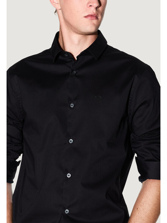 Armani Exchange Armani Exchange Camicia 8NZC31 ZN28Z Nero Casual Fit