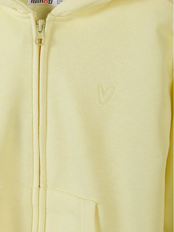 minoti minoti Bluza 30FLEECE109 Żółty Regular Fit