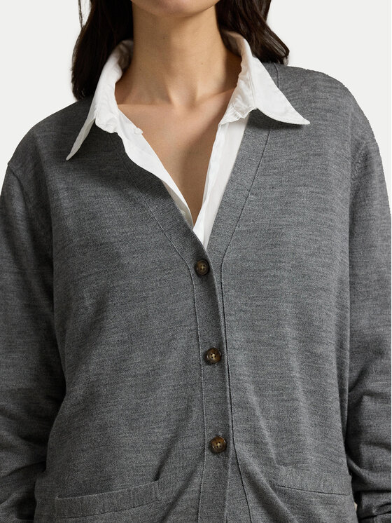 Polo Ralph Lauren Polo Ralph Lauren Kardigán 211956233002 Szürke Relaxed Fit