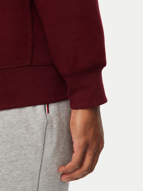 Tommy Hilfiger Tommy Hilfiger Mikina Seasonal MW0MW40000 Bordó Regular Fit
