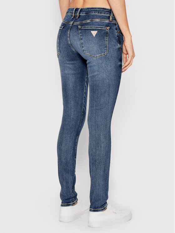 Guess Guess Jeans hlače Annette W2YA99 D4Q02 Modra Skinny Fit