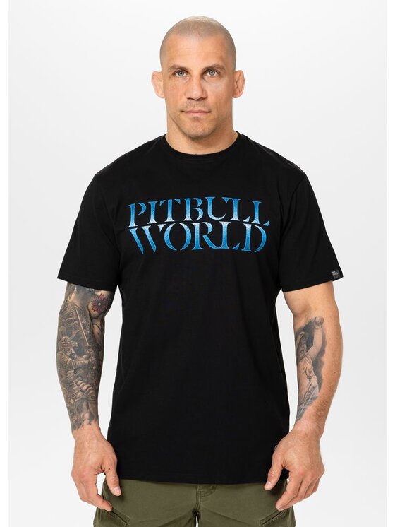 PITBULL PITBULL T-Shirt PITBULL WORLD Czarny Regular Fit