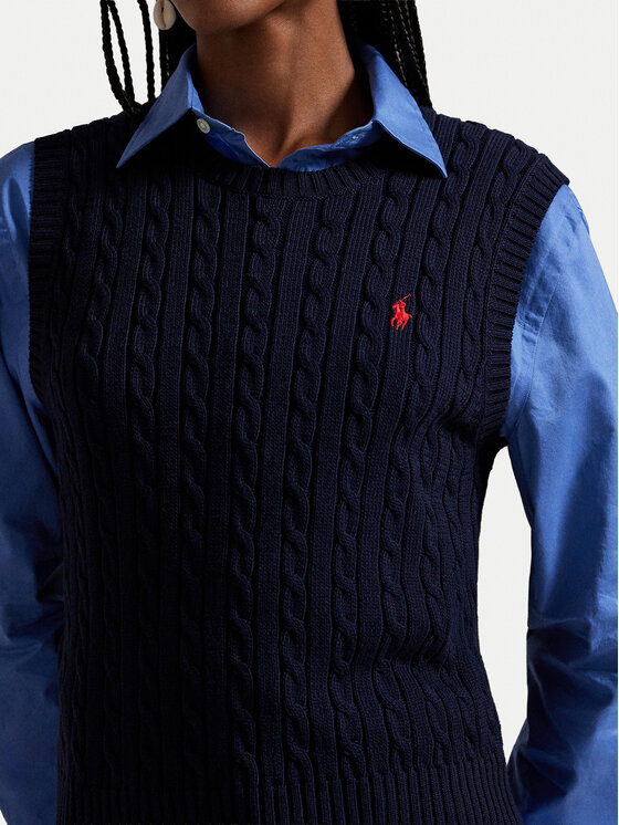 Polo Ralph Lauren Polo Ralph Lauren Mellény 211971882501 Sötétkék Slim Fit