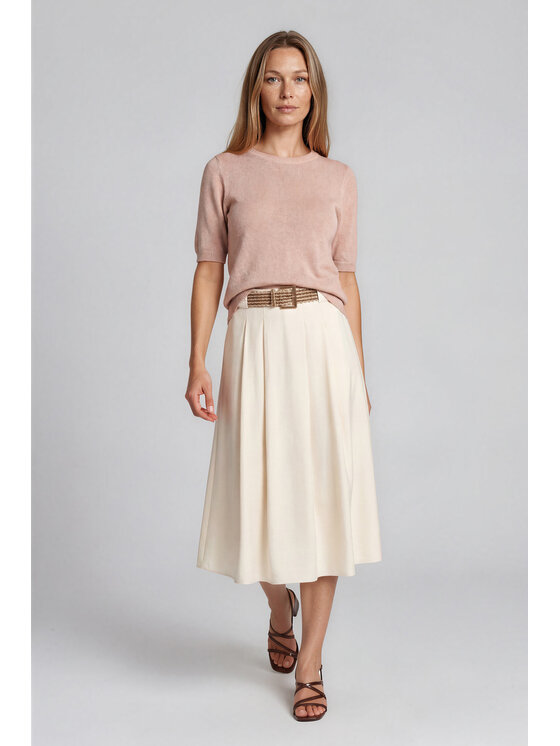 Fobya Fobya Bluzka F3036 Różowy jasny Basic Fit