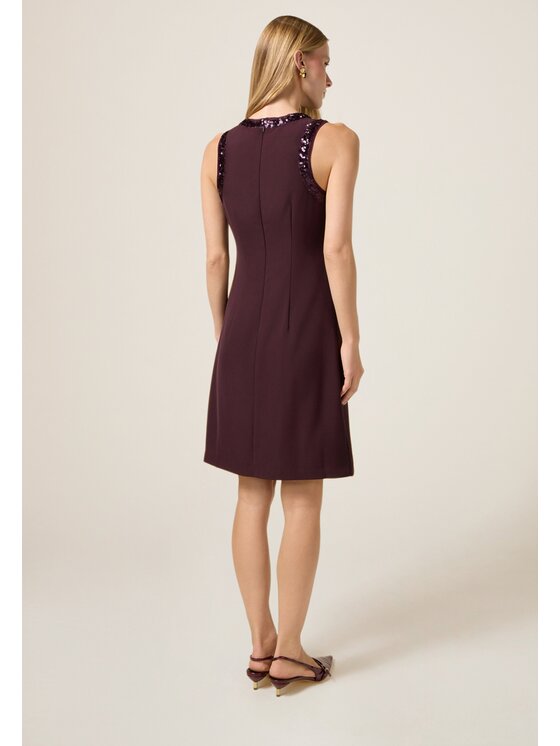 Oltre Oltre Vestito da giorno 7029R005035N036 Bordeaux Slim Fit