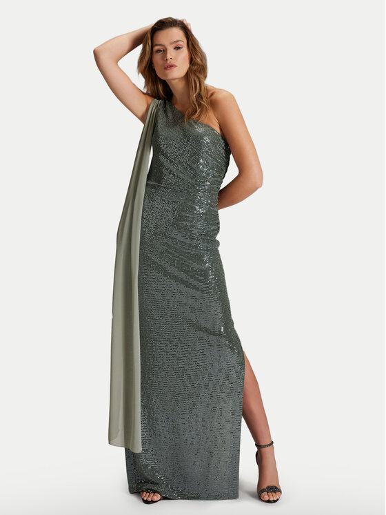 Swing Swing Abendkleid 5AH15400 Grün Slim Fit