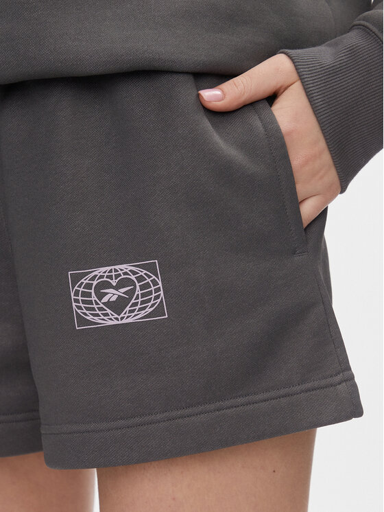 Reebok Reebok Спортивні шорти Classics Good Vibes Shorts HT6118 Сірий