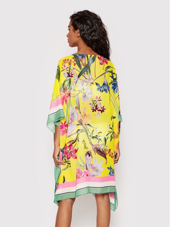 Liu Jo Beachwear Liu Jo Beachwear Poncsó VA2022 T4902 Sárga Relaxed Fit