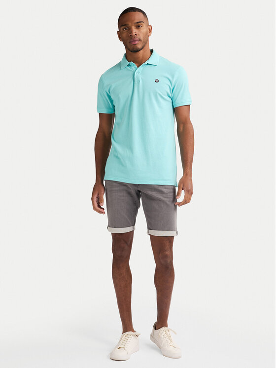 Petrol Industries Petrol Industries Szorty jeansowe M-ROS-SHO001 Szary Slim Fit