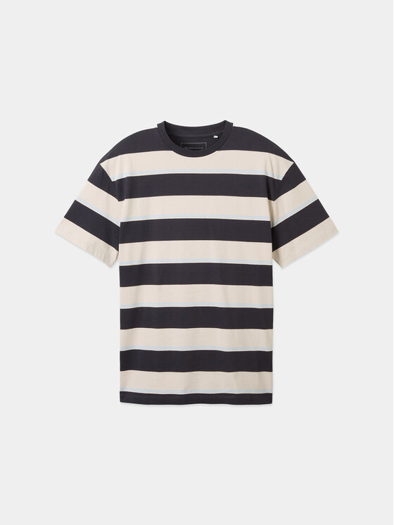 Tom Tailor Denim Tom Tailor Denim T-Shirt 1040844 Beżowy Relaxed Fit
