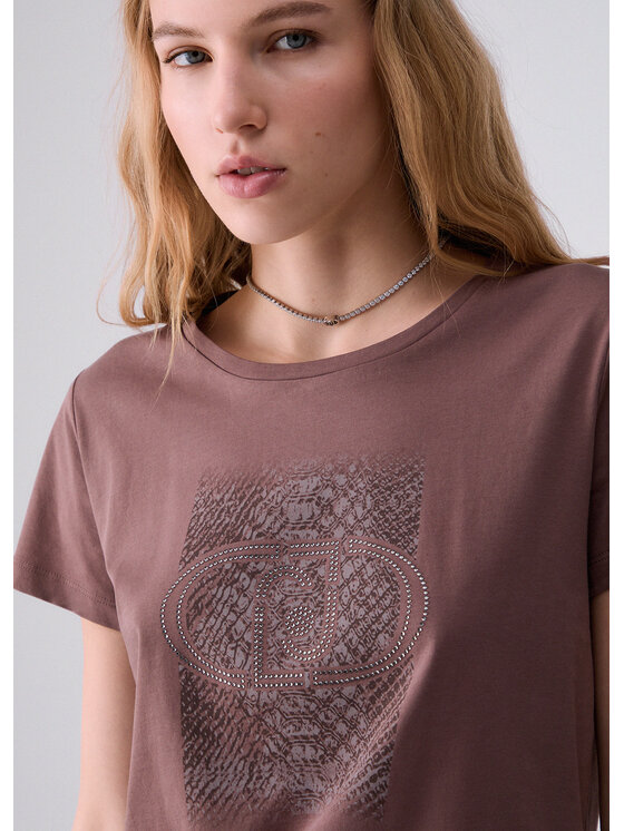 Liu Jo Liu Jo T-shirt TF6238JS003L9286 Rosa Regular Fit