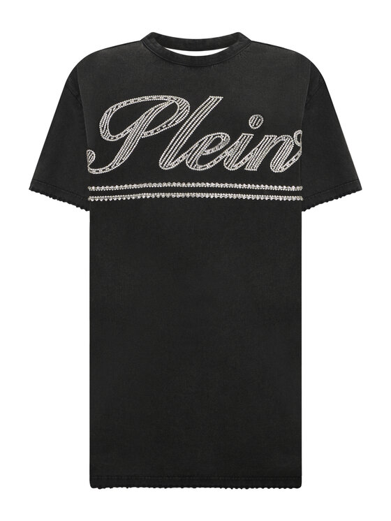 PHILIPP PLEIN PHILIPP PLEIN Sukienka codzienna 29842 Czarny Over Fit