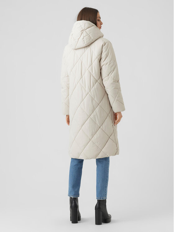 Vero Moda Vero Moda Зимно яке Adelaloa 10267606 Екрю Regular Fit