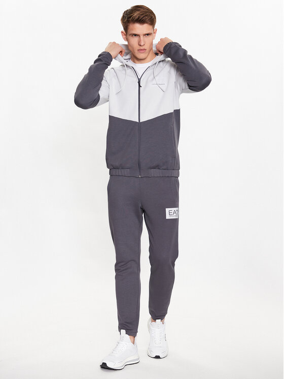 EA7 Emporio Armani Trenirka 3RPV57 PJF3Z 1977 Siva Regular Fit