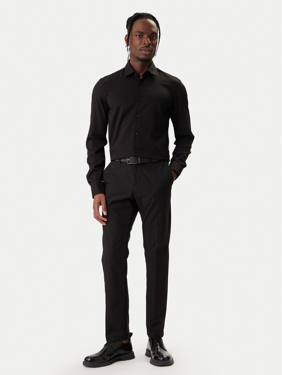 HUGO HUGO Koszula Kenno 50551242 Czarny Slim Fit