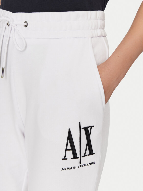 Armani Exchange Armani Exchange Jogginghose 8NYPCX YJ68Z 1000 Weiß Regular Fit
