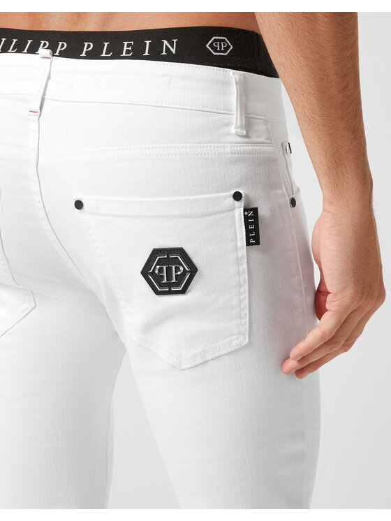 PHILIPP PLEIN PHILIPP PLEIN Jeansy 1197 Biały Regular Fit