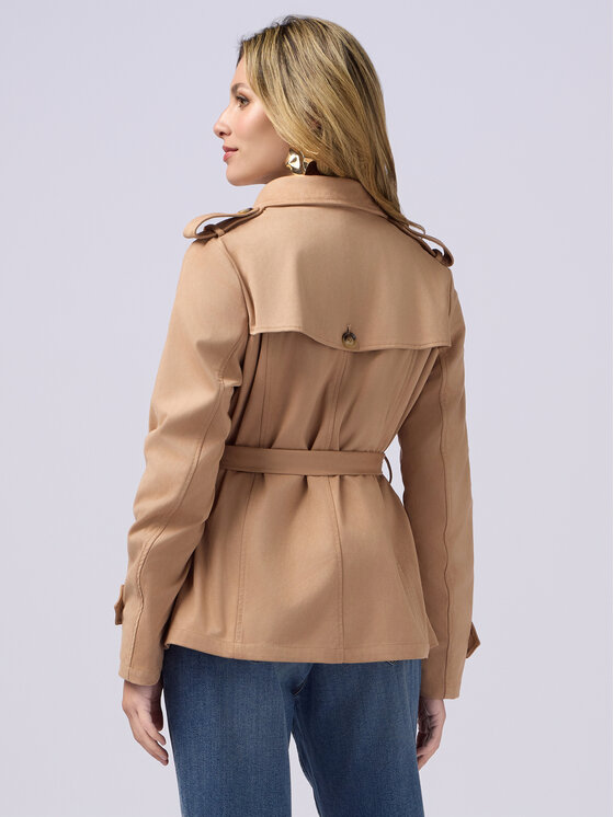 Oltre Oltre Giacca in similpelle R349R002143N002 Écru Regular Fit