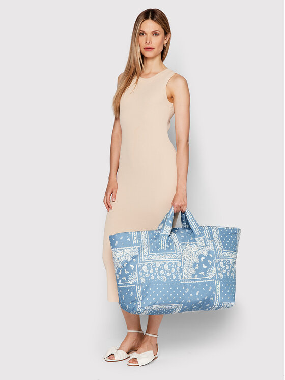 Manebi Manebi Kabelka Ribiera Bag Maxi B 1.1 Ar Modrá