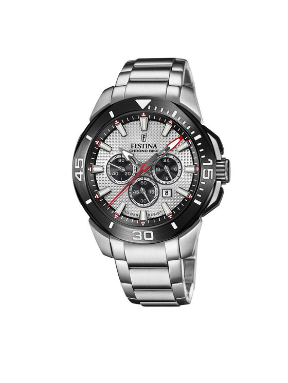 Festina Festina Zegarek Chrono Bike 20641/1 Srebrny