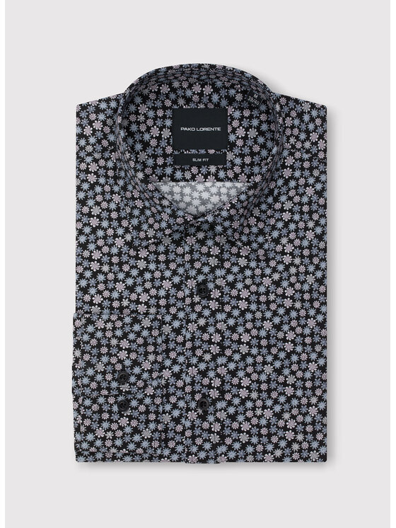 Pako Lorente Pako Lorente Koszula P25WF-1X-044 Czarny Slim Fit