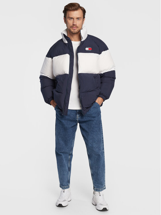 Tommy Jeans Tommy Jeans Kurtka puchowa Authentic Serif DM0DM14400 Granatowy Regular Fit